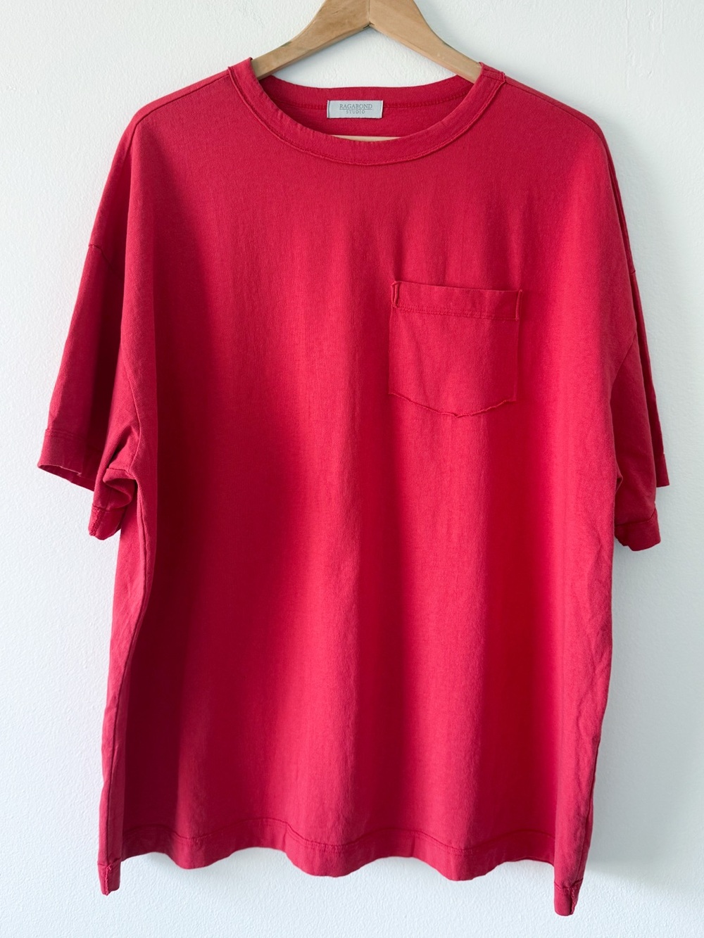 NWOT Free People x Ragabond Queen of Hearts Tee Color Red One Size Flawed* - Picture 8 of 10